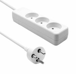 Microconnect MC-GRU0350DK prolunghe e multiple 5 m 3 presa[e] AC Interno Bianco 