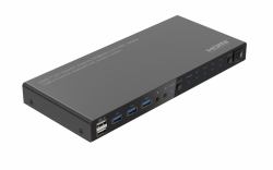 Microconnect MC-HDMIKVM0401-USB3-4K switch per tastiera-video-mouse [kvm] Nero 