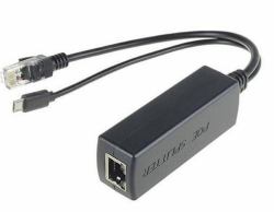 Microconnect MC-POESPLITTER divisore di rete Supporto Power over Ethernet [PoE] Nero 