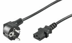 Microconnect PE010418 cavo di alimentazione Nero 1,8 m Spina di alimentazione di tipo E+F Accoppiatore C13 