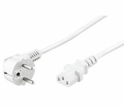 Microconnect PE010430W cavo di alimentazione Bianco 3 m Spina di alimentazione di tipo E+F Accoppiatore C13 