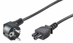 Microconnect PE010818 cavo di alimentazione Nero 1,8 m Spina di alimentazione di tipo E+F Accoppiatore C5 