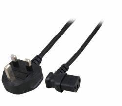Microconnect PE090420A cavo di alimentazione Nero 2 m Spina di alimentazione di tipo G Accoppiatore C13 