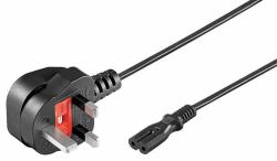 Microconnect PE090718 cavo di alimentazione Nero 1,8 m Spina di alimentazione di tipo G Accoppiatore C7 