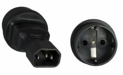 Microconnect PE14CEEAD adattatore per presa di corrente C14 Tipo F Nero 