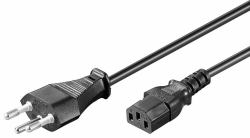 Microconnect PE160418 cavo di alimentazione Nero 1,8 m Spina di alimentazione di tipo J Accoppiatore C13 