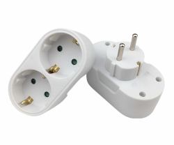 Microconnect PESCHPLUG2 adattatore per presa di corrente Tipo F Bianco 