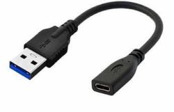 Microconnect USB3.0ACF02 cavo USB USB 3.2 Gen 1 [3.1 Gen 1] 0,2 m USB A USB C Nero 