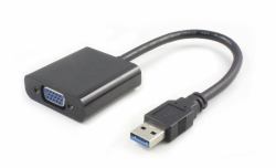 Microconnect USB3.0VGA adattatore grafico USB 1920 x 1080 Pixel Nero 