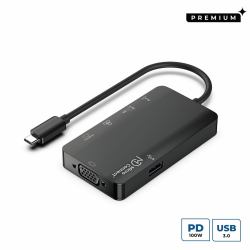 Microconnect USB3.1CCOM14 replicatore di porte e docking station per laptop Cablato USB 3.2 Gen 1 [3.1 Gen 1] Type-C Grigio 