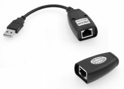 Microconnect USBEXT60M moltiplicatore di rete Ricevitore e trasmettitore di rete Nero 