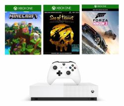 Microsoft Xbox One S + Minecraft + Sea of Thieves + Forza Horizon 3 1000 GB Wi-Fi Bianco 