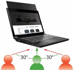 Mobilis 016229 schermo anti-riflesso 35,8 cm [14.1"] Computer portatile Filtro per la privacy senza bordi per display 