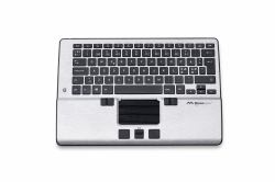 Mousetrapper Alpha - Nordic tastiera Mouse incluso Ufficio USB + Bluetooth QWERTY Nero, Argento  - versione straniera