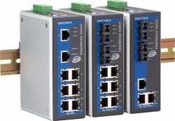 Moxa EtherDevice™ Switch EDS-408A, Multi Mode, ST Connector x 2 Gestito 