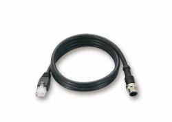 Moxa M12 - RJ45, 1m networking - cable Black - CBL-M12MM8PRJ45-BK-100-IP67 CBL-M12MM8PRJ45-BK-100-IP67 - Warranty: 24M