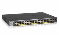 NETGEAR GS752TP-300EUS switch di rete Gestito L2/L3/L4 Gigabit Ethernet [10/100/1000] Supporto Power over Ethernet [PoE] 1U Nero 