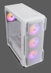 Nanoxia DS-9ARGB-W computer case Midi Tower Bianco 