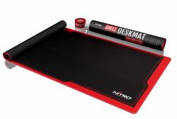 Nitro Concepts DM12 Tappetino per mouse per gioco da computer Nero, Rosso 