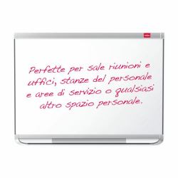 Nobo Bacheca per interni-fondo in tessuto 8xA4 anta scorrevole 