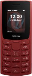 Nokia 105 4,57 cm [1.8"] 78,7 g Rosso Telefono cellulare basico 