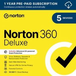 Norton 360 Deluxe Sicurezza antivirus Commerciale 1 licenza/e 1 anno/i 