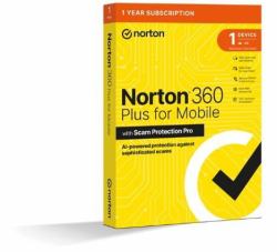 Norton 360 Plus for Mobile - 1 User / 1 Device / 12 Months Sicurezza antivirus Commerciale 1 licenza/e 1 anno/i 
