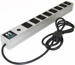 ONLINE USV-Systeme AG ONLINE USV-Systeme IEC10A8IEC10A-RACK protezione da sovraccarico 8 presa[e] AC Grigio 2 m 