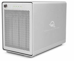 OWC Mercury Elite Pro Quad Custodia per Disco Rigido [HDD] Argento 2.5/3.5" 