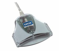 HID Identity 3021 USB USB 2.0 Argento, Trasparente lettore di card readers 