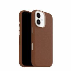 OtterBox Symmetry Series - Cover per cellulare - CompatibilitÃ  MagSafe - poliuretano, pelle di cactus - sella deserto [marrone] - per Apple iPhone 17
