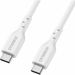 OtterBox - USB cable - USB-C [M] to USB-C [M] - USB 2.0 - 3 A - 1 m - Fast Charging - white