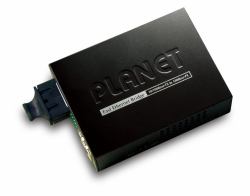 PLANET FT-802 convertitore multimediale di rete 100 Mbit/s 1310 nm Modalità multipla, Modalità singola Nero 