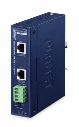 PLANET IP30 Industrial Single-Port 10Gbps 802.3bt PoE++ Splitter divisore di rete Supporto Power over Ethernet [PoE] Blu 
