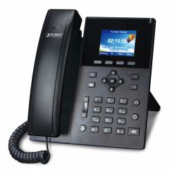 PLANET High Definition Color POE telefono IP Nero 6 linee LCD 