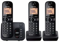 Panasonic KX-TGC223EB telefono Telefono DECT Identificatore di chiamata Nero  - Versione UK