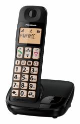 Panasonic KX-TGE110EB telefono Telefono DECT Identificatore di chiamata Nero  - Versione UK