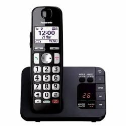 Panasonic KX-TGE820EB telefono Telefono DECT Identificatore di chiamata Nero  - Versione UK