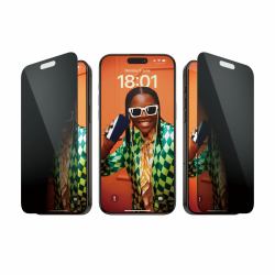PanzerGlass Privacy Pellicola in Vetro Temperato iPhone 15 Pro Max | Ultra-Wide Fit con applicatore incluso 