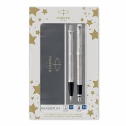 Parker IM Brushed Metal C.C. DuoSet in