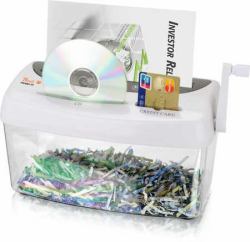 Peach PS300-21 distruggi documenti Triturazione incrociata 21,6 cm Trasparente, Bianco 