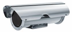 Pelco Stainless steel Hi-PoE housing - with sunshield for PoE cameras - Warranty: 36M