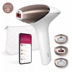 Philips Epilatore a Luce Pulsata Lumea con tecnologia SenseIQ e custodia bianco BRI955/00 