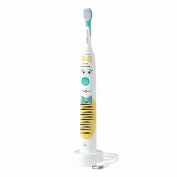 Philips Sonicare Spazzolino Elettrico Sonico For Kids Pet Edition bianco e verde acqua HX3601/01 