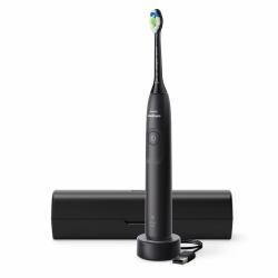 Philips Sonicare serie 5300 Sonicare Spazzolino elettrico sonico con base di ricarica, 2 livelli intensità, sensore di pressione colore nero HX7101/02 