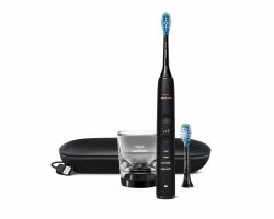 Philips Sonicare DiamondClean serie 9000 Sonicare Diamond Clean 9000 Spazzolino Elettrico Sonico Nero con App, con custodia da viaggio HX9913/18 