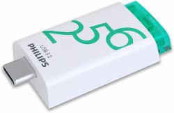 Philips USB 3.2 256GB Click Series Gen 1 USB-C unità flash USB USB tipo A 3.2 Gen 1 [3.1 Gen 1] Bianco 