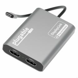 Plugable Technologies USBC-6950M adattatore grafico USB 3840 x 2160 Pixel Argento 