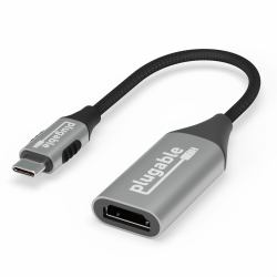 Plugable Technologies USBC-HDMI8K cavo e adattatore video HDMI tipo A [Standard] USB tipo-C Alluminio, Nero 