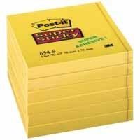 Post-It Super Stick Ultra Yellow [Pack 6] Giallo etichetta autoadesiva 